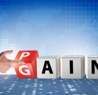 No pain no gain concept with businessman