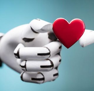 Robot AI Love And Human Heart