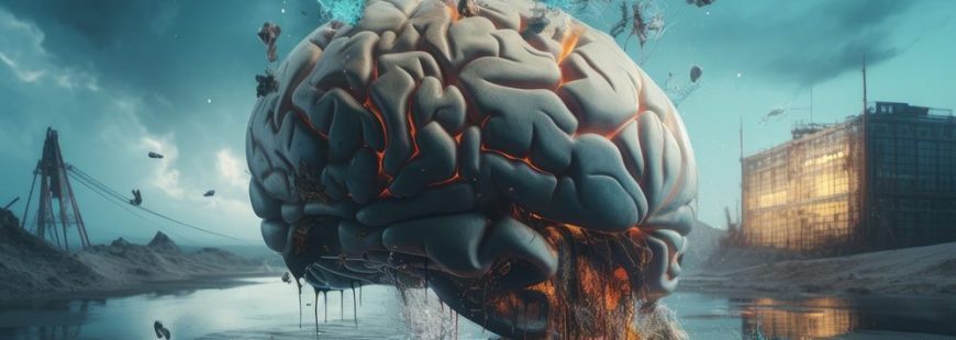Surreal brain. Generate Ai