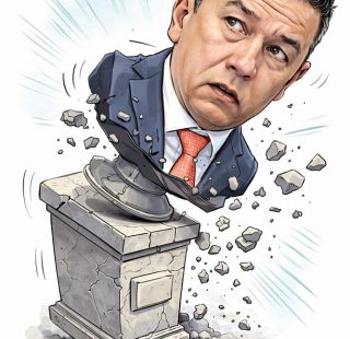 grindeanu pe soclu caricatura